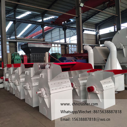 Coconut shell crushing machine