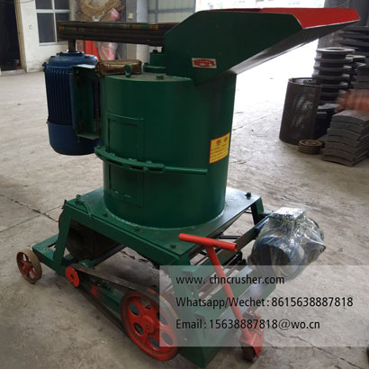 Vertical glass crushing machine