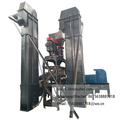 Oral liquid bottle crushing and screening production line