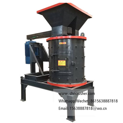 Vertical glass crushing machine