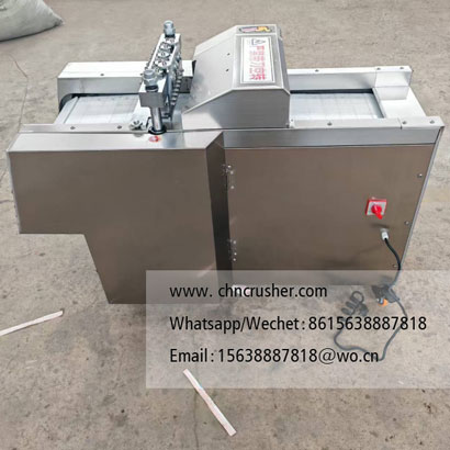 Coconut husk cutting machine