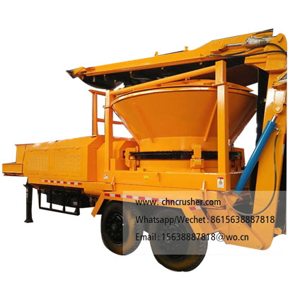 Large mobile disc-shaped wood veneer shredder