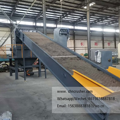 Conveyor-Fed Straw Crusher