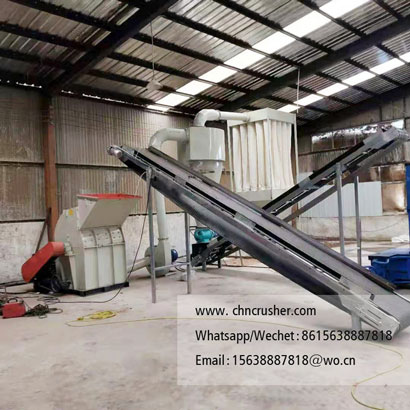 Thermal insulation material tearing and crushing production line