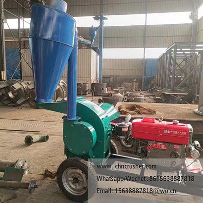 Small rice husk crusher
