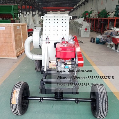 Mobile Diesel-Powered Sawdust Machine