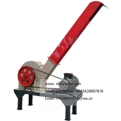 Horizontal feed bamboo chipper