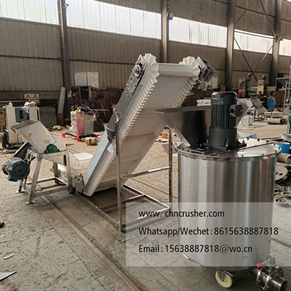 Integrated Industrial Ice Crushing, Conveying, and Mixing Line
