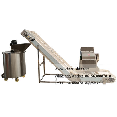 Integrated Industrial Ice Crushing, Conveying, and Mixing Line