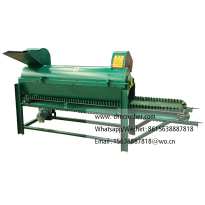 Expired snack shredder with conveyor belt