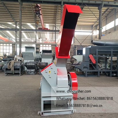 Angled-Feed Bamboo Chipper