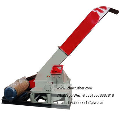 Angled-Feed Bamboo Chipper