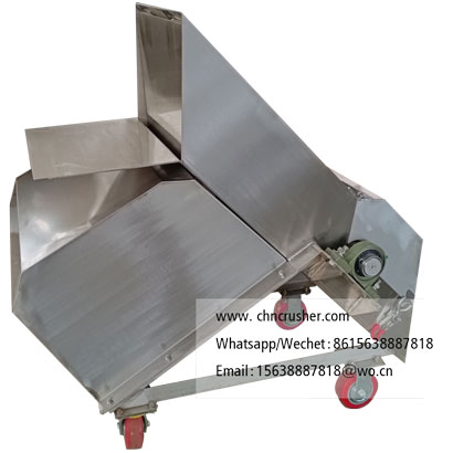 Stainless steel frozen food shredder