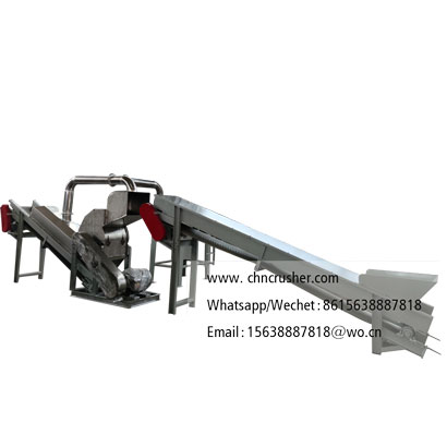 Enclosed large stainless steel crusher