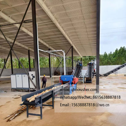 Log Chipping and Fine Crushing Production Line