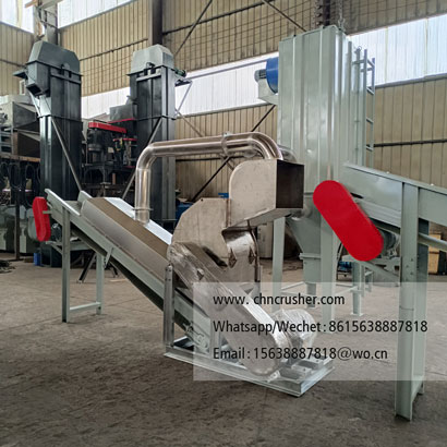 Enclosed large stainless steel crusher