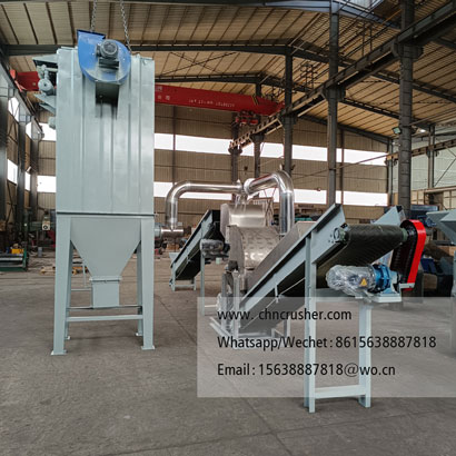 Enclosed large stainless steel crusher
