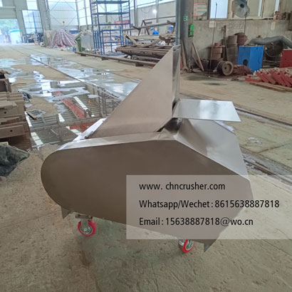 Stainless steel frozen food shredder