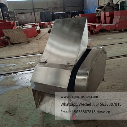 Stainless steel frozen food shredder