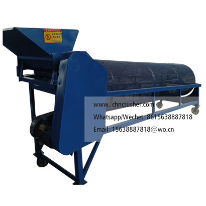 Cypress fruit shelling machine