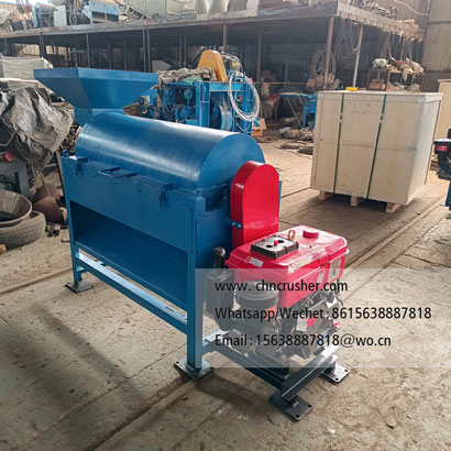 Diesel-powered coconut fiber extraction machine